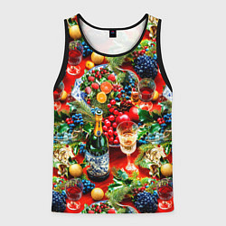 Мужская майка без рукавов Новогодние угощения