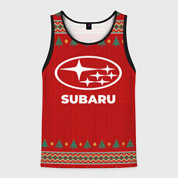 Мужская майка без рукавов Subaru new year