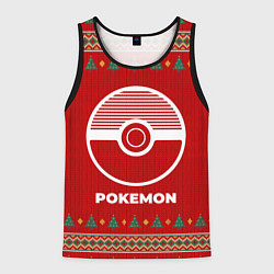Майка-безрукавка мужская Pokemon new year, цвет: 3D-черный