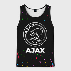 Майка-безрукавка мужская Ajax конфети, цвет: 3D-черный