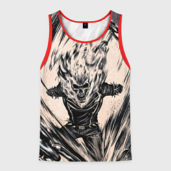 Майка-безрукавка мужская Ghost Rider, цвет: 3D-красный