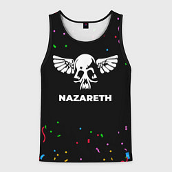 Майка-безрукавка мужская Nazareth конфети, цвет: 3D-черный