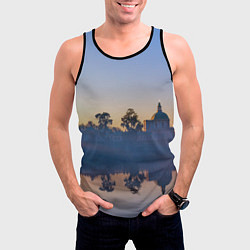 Майка-безрукавка мужская Вечер в Ораниенбауме, цвет: 3D-черный — фото 2