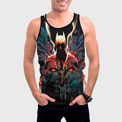 Майка-безрукавка мужская Batman from hell, цвет: 3D-черный — фото 2