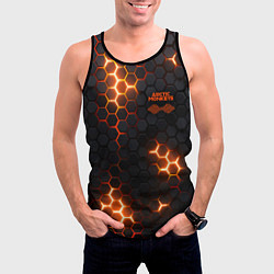 Майка-безрукавка мужская Arctic Monkeys - плиты с подсветкой, цвет: 3D-черный — фото 2