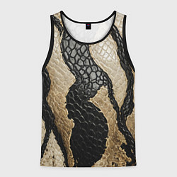 Мужская майка без рукавов В коже рептилии