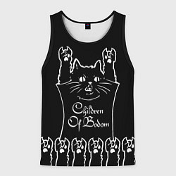 Майка-безрукавка мужская Children of Bodom: cat rock, цвет: 3D-черный
