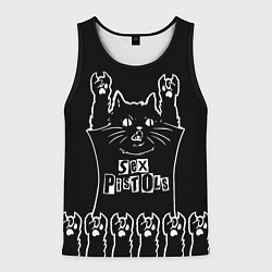 Мужская майка без рукавов Sex Pistols: cat rock