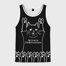 Мужская майка без рукавов Within Temptation: rock cat