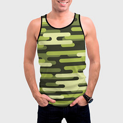 Майка-безрукавка мужская Камуфляжная форма, цвет: 3D-черный — фото 2