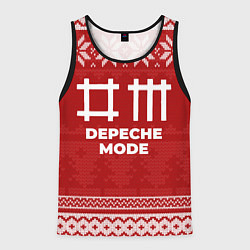 Мужская майка без рукавов Новогодний Depeche Mode