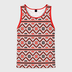 Мужская майка без рукавов Этническая вышивка