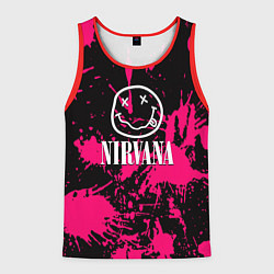 Мужская майка без рукавов Nirvana pink color