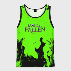 Майка-безрукавка мужская Lord of the fallen flame, цвет: 3D-черный