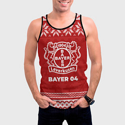 Майка-безрукавка мужская Новогодний Bayer 04, цвет: 3D-черный — фото 2