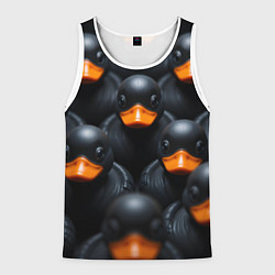 Мужская майка без рукавов Черные уточки