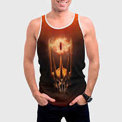 Майка-безрукавка мужская Саурон Властелин колец, цвет: 3D-белый — фото 2