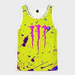 Мужская майка без рукавов Monster energy краски