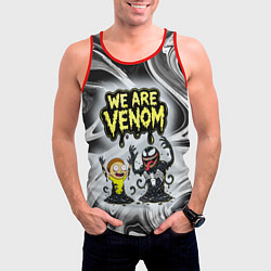 Майка-безрукавка мужская We are Venom - Morty, цвет: 3D-красный — фото 2