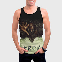 Майка-безрукавка мужская Извне сериал ужастик, цвет: 3D-черный — фото 2