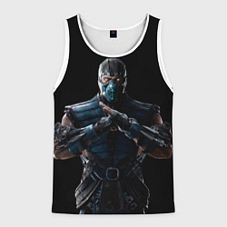 Майка-безрукавка мужская Mortal kombat - Sub Zero, цвет: 3D-белый