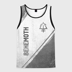 Мужская майка без рукавов Behemoth - white gradient вертикально