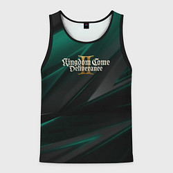 Майка-безрукавка мужская Kingdom Come Deliverance 2 green black, цвет: 3D-черный