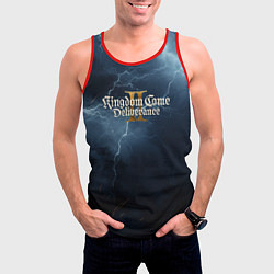 Майка-безрукавка мужская Kingdom Come Deliverance 2 blue sky, цвет: 3D-красный — фото 2