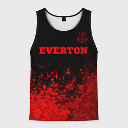 Майка-безрукавка мужская Everton - red gradient посередине, цвет: 3D-черный