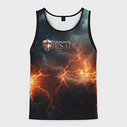 Майка-безрукавка мужская Stronghold сrusader небесная мощь, цвет: 3D-черный