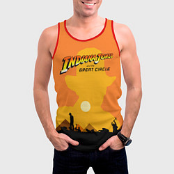 Майка-безрукавка мужская Indiana Jones and the Great Circle, цвет: 3D-красный — фото 2