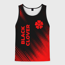 Мужская майка без рукавов Black Clover - red gradient вертикально