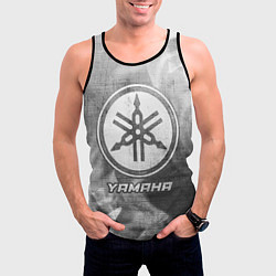 Майка-безрукавка мужская Yamaha - grey gradient, цвет: 3D-черный — фото 2