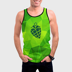 Майка-безрукавка мужская Green Day green poly, цвет: 3D-черный — фото 2