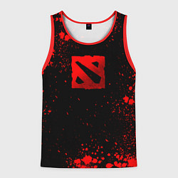 Майка-безрукавка мужская Красные брызги - Dota 2, цвет: 3D-красный