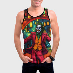 Майка-безрукавка мужская Праздничный Джокер, цвет: 3D-черный — фото 2