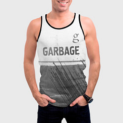 Майка-безрукавка мужская Garbage - white gradient посередине, цвет: 3D-черный — фото 2
