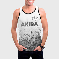 Майка-безрукавка мужская Akira - white gradient посередине, цвет: 3D-черный — фото 2