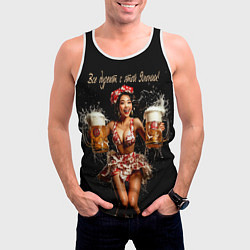 Майка-безрукавка мужская Все дуреют с этой Японии, цвет: 3D-белый — фото 2