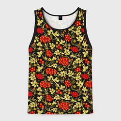 Мужская майка без рукавов Рябина с золотой листвой