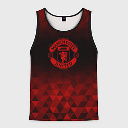 Майка-безрукавка мужская Manchester United red poly, цвет: 3D-черный