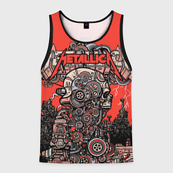 Майка-безрукавка мужская Metallica - iron skeleton, цвет: 3D-черный