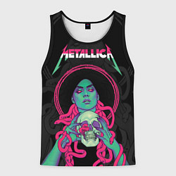 Майка-безрукавка мужская Metallica - witch with the skull, цвет: 3D-черный