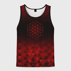 Мужская майка без рукавов Coldplay red poly