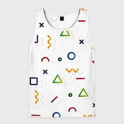 Мужская майка без рукавов Геометрический хаос