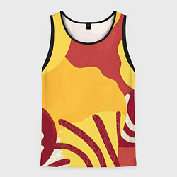 Мужская майка без рукавов Жаркий африканский паттерн