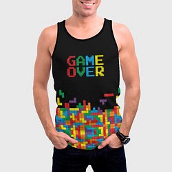 Майка-безрукавка мужская Game over, цвет: 3D-черный — фото 2