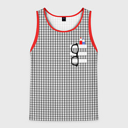 Мужская майка без рукавов Черные очки висят на кармане