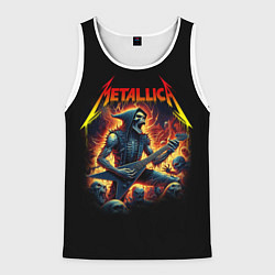 Майка-безрукавка мужская Metallica - James Alan Hatfield, цвет: 3D-белый