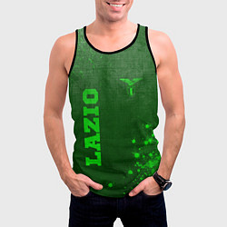 Майка-безрукавка мужская Lazio - green gradient вертикально, цвет: 3D-черный — фото 2